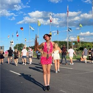 BUBBLEGUM IN FULL BLOOM SKIRT SET